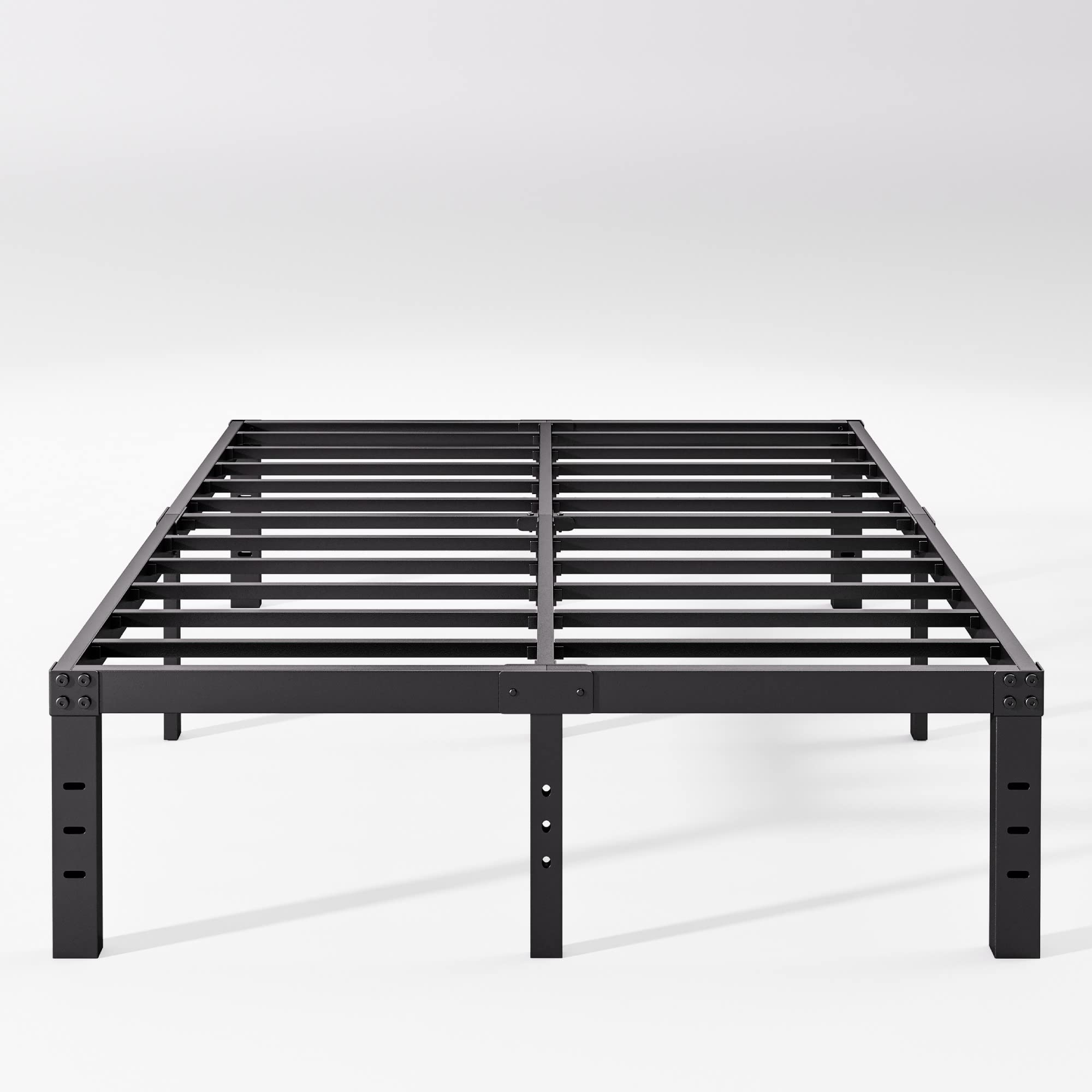 Neslime 14 Inch Full Size Bed Frame No Box Spring Needed, Heavy Duty Metal Platform Bed Frame Full, Heavy Duty, Easy Assembly an