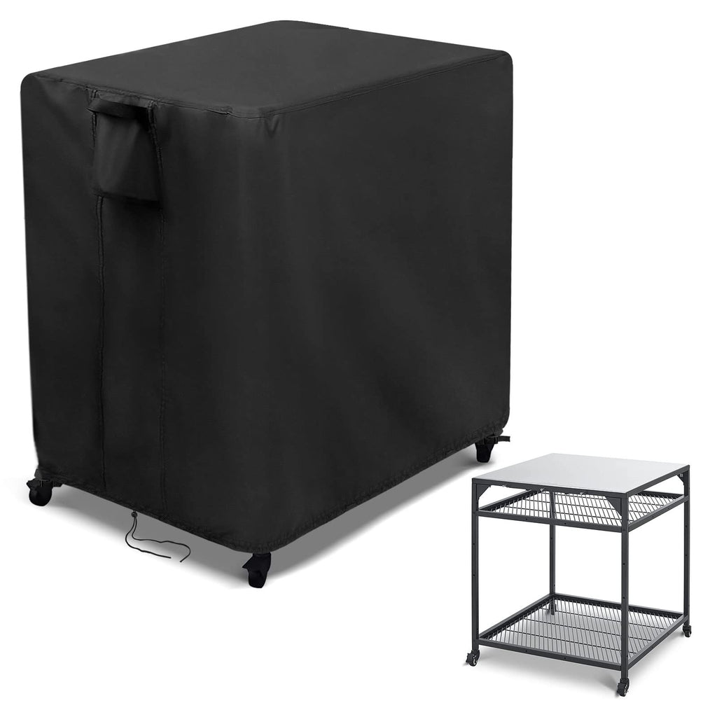 Kingling Outdoor Pizza Oven Table Cover For Ooni Large Table, Waterproof Outdoor Grill Prep Table Cover Pizza Oven Stand Cover - 36''L X 32''W X 31''H