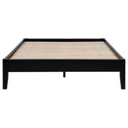 Coaster Home Furnishings Hounslow Contemporary Full Size Pine Wood Platform Bed Frame Headboard Compatible Bed Base Black 306129F