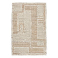 Kosas Home Muda 24 x 36 Abstract Geometric Wool Area Rug in Natural/Ivory