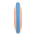 Creative Co-Op Coastal Decorative Surfboard Wall D  cor for Living Room; Contemporary Red & Blue Stripes Overlaid On Natural Woo