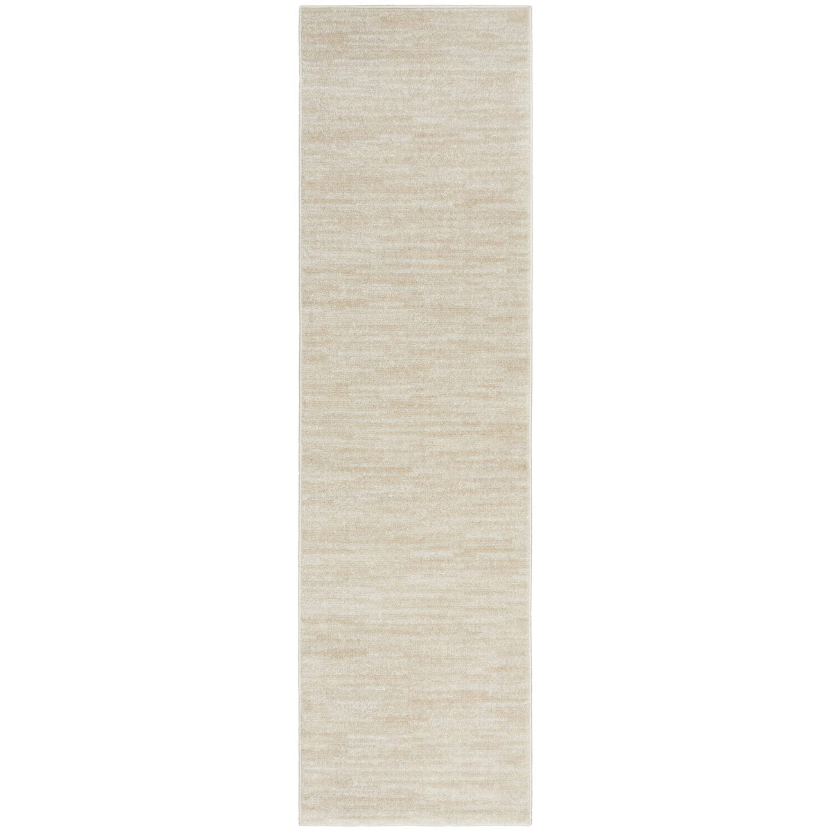 Nourison Essentials Indoor/Outdoor Ivory Beige 2'2' X 10' Area Rug, Easy Cleaning, Non Shedding, Bed Room, Living Room, Dining