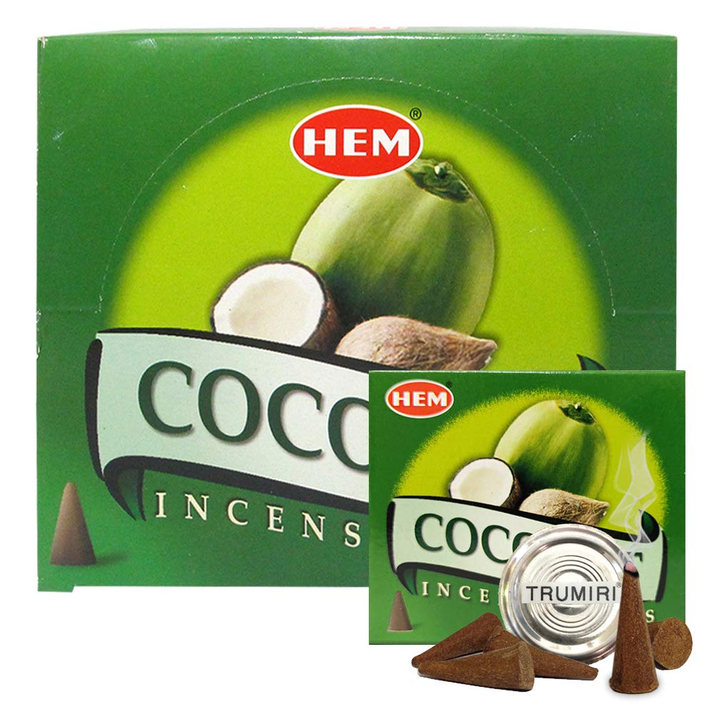 Coconut Incense Cones And Cone Incense Burner Bundle Insence Insense Hem Incense