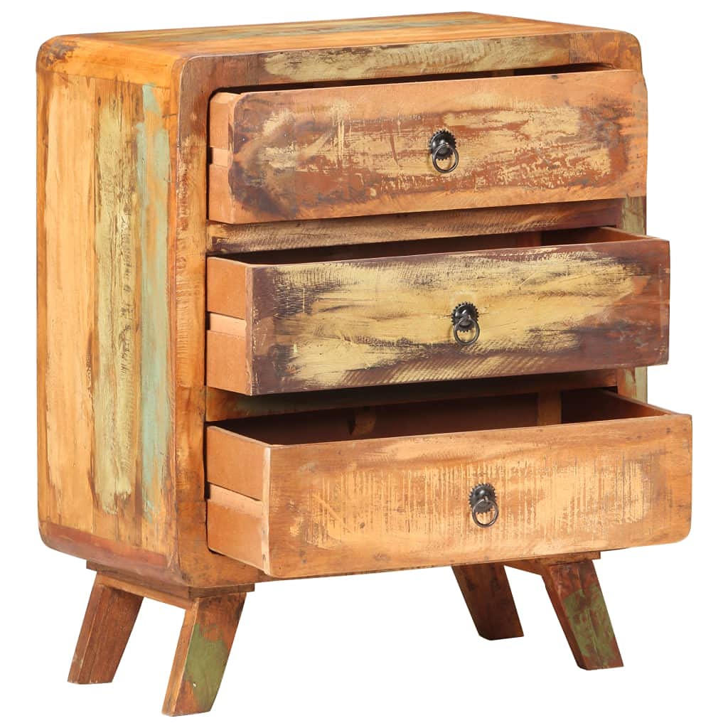 vidaXL Vintage Sideboard | Solid Reclaimed Wood | Retro Living Space Cabinet | Ample Storage | Durable and Stable | Eco-Friendly