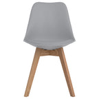 Coaster Home Furnishings Caballo Polypropylene Dining Side Chair Grey (Set of 2)
