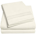 1500 Supreme Collection Queen Sheet Sets Ivory - Luxury Hotel Bed Sheets And Pillowcase Set For Queen Mattress - Extra Soft, Ela