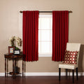 Best Home Fashion Premium Thermal Insulated Blackout Curtains - Back Tab/Rod Pocket - Cardinal Red - 52' W X 72' L - (Set Of 2
