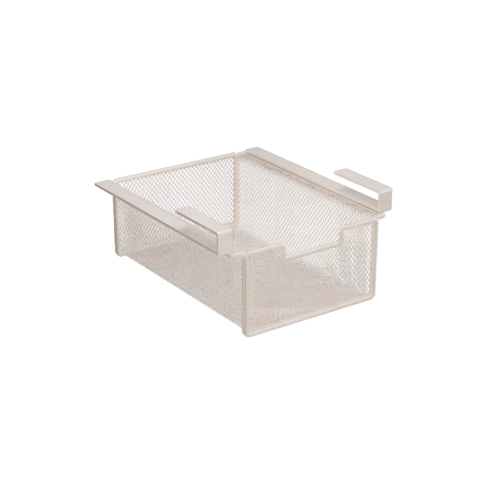 Atorse Underwear Organizer Divided Compartments Sock Organizer Basket Space Saving Wardrobe Hanging Basket For Closet, White