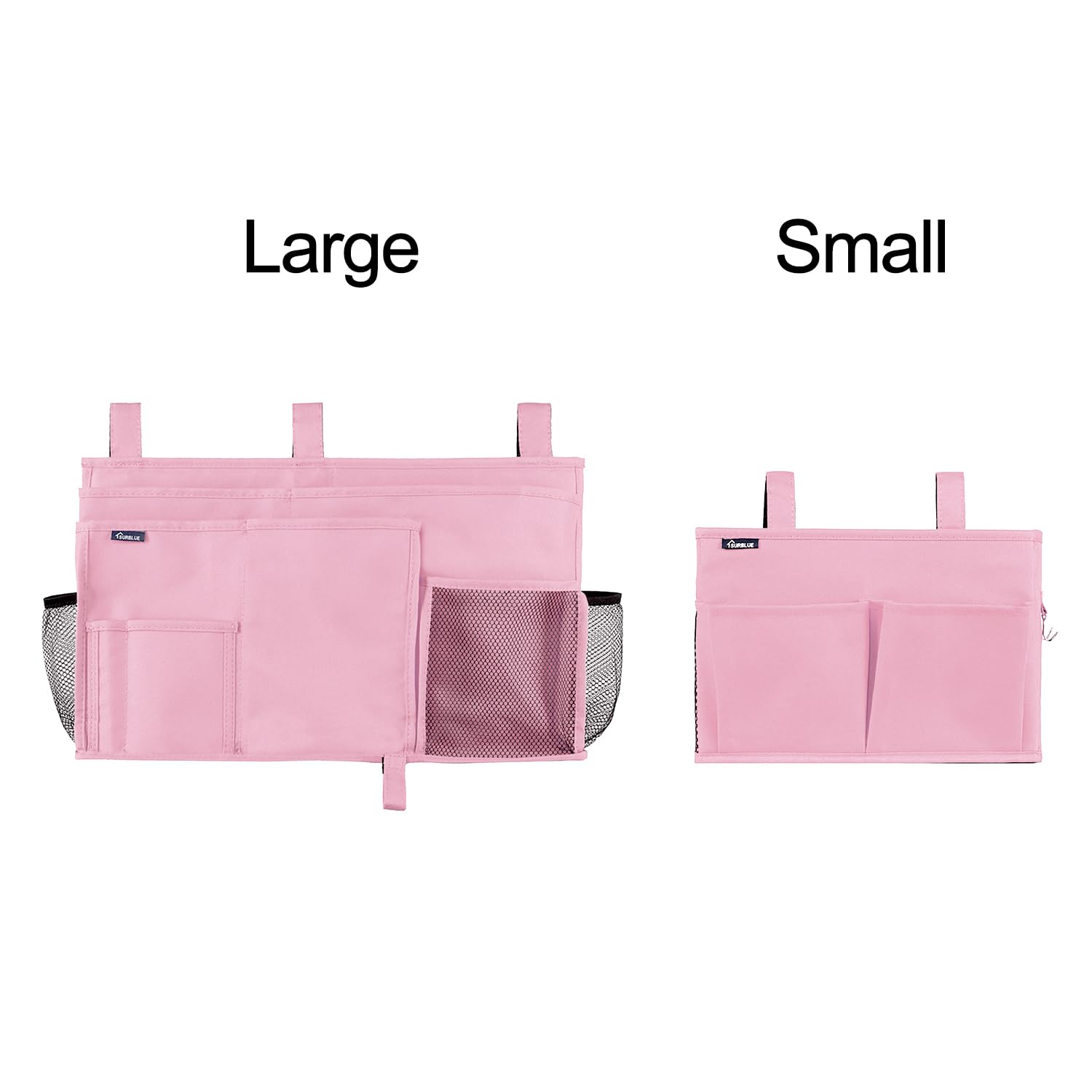 Surblue Bedside Caddy Hanging Bed Organizer Storage Bag Pocket For Bunk And Hospital Beds, College Dorm Rooms Baby Bed Rails, Ca