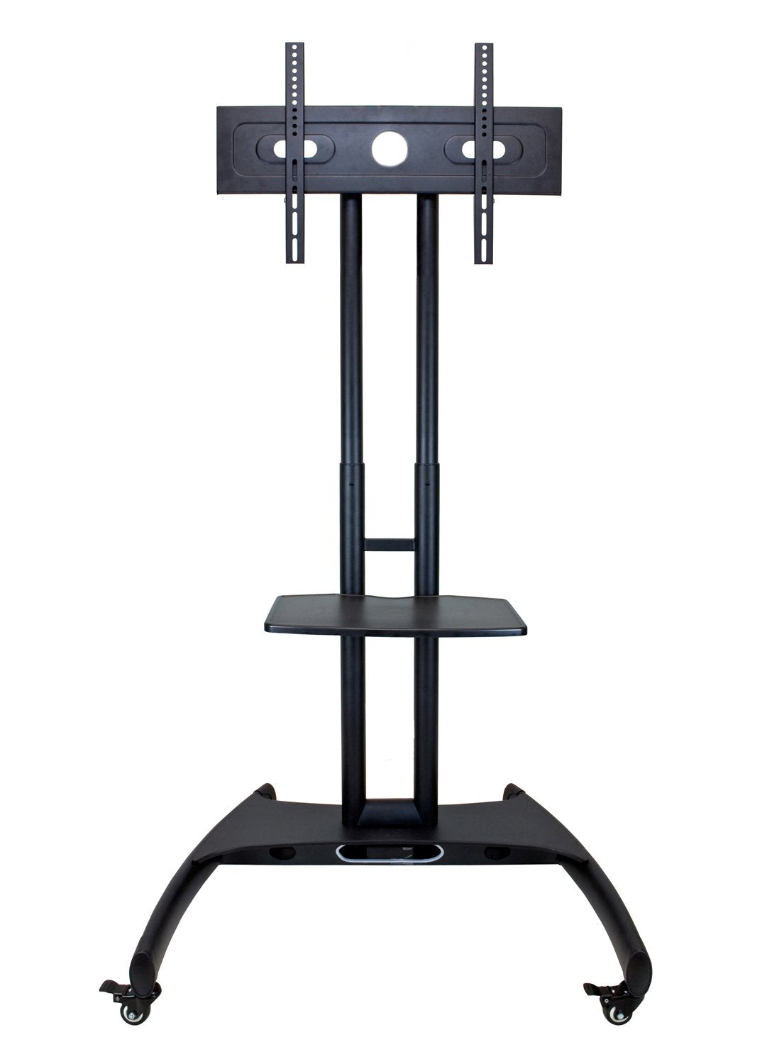 LUXOR FP2500 Adjustable-Height LCD/LED TV Stand + Mount, 40 to 60 Screen Size TVs, Stand 32.75W x 28.75D x 46.5 to 62.5H, Four 2