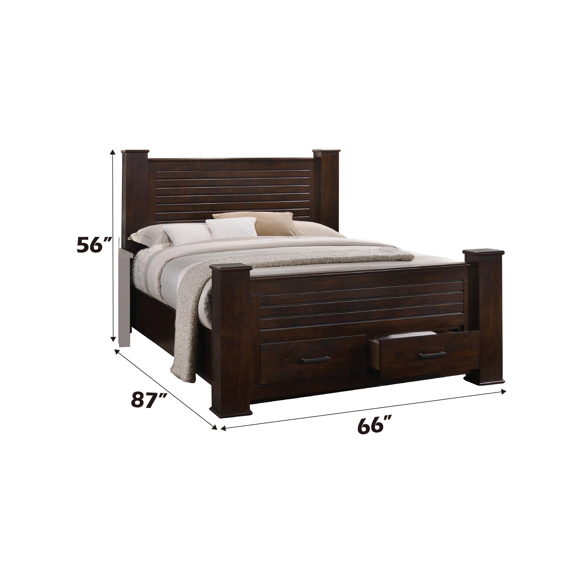 Panang Storage Poster Queen Size Bed