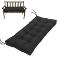 Mtmr Outdoor Bench Cushion-44X19 Inch Water-Repellent Tufted Porch Swing Cushions With High Elasticity Pp Cotton And Ties, Fade-