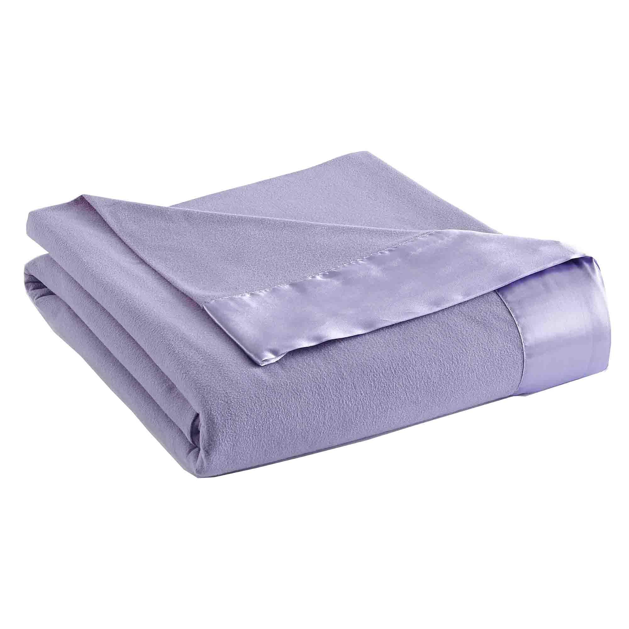 Thermee Micro Flannel Shavel King-Size All Seasons Lightweight Sheet Blanket, Machine Wash & Dry, No Pilling, 90Lx108W, Lilac