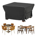 Velway Patio Furniture Set Cover - Heavy Duty 420D Waterproof Weatherproof Outdoor Dining Table And Chairs Furniture Set Cover W
