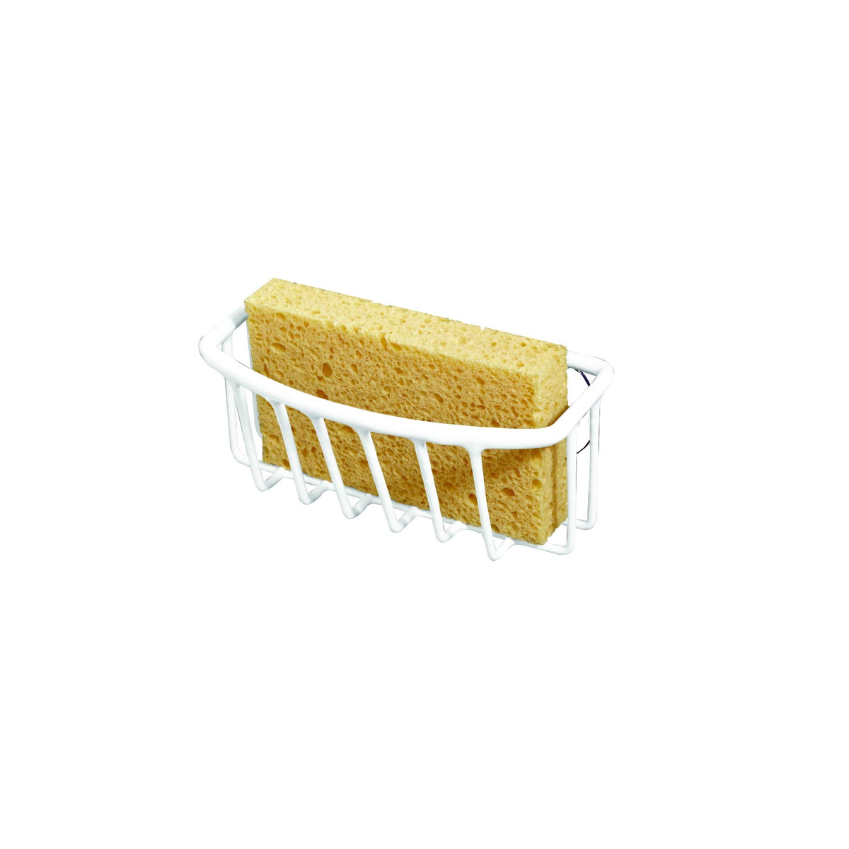 Kitchen Details Suction Cup Sponge Holder | Sink Caddy | Storage & Organization | Rust Resistant | White