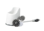 Superio Toilet Bowl Brush And Holder With Under Rim Cleaner For Bathroom, Toilet Brush And Caddy With Non Scratch Bristles And U