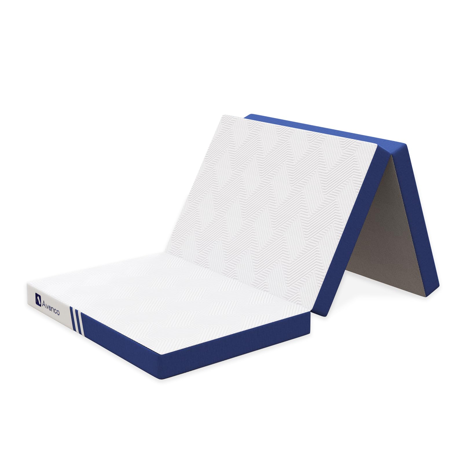 Avenco Trifold Mattress, 4 Inch Folding Mattress Twin Size, Memory Foam Foldable with Removable Cover & Detachable for Floor Bed