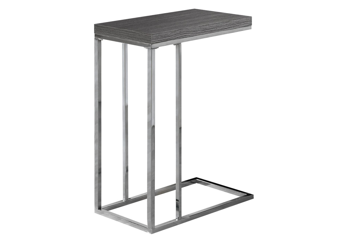 HomeRoots Black,Grey Particle Board,Laminate, MDF Accent Table - Black/Grey Marble