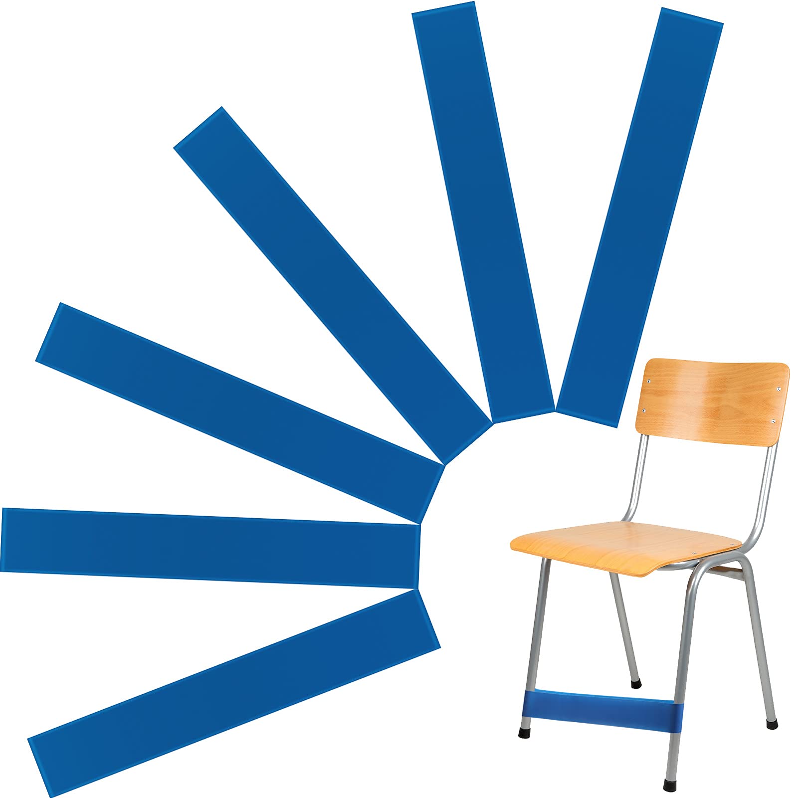 6 Pieces Chair Bands Stretch Foot Bands For Kids With Fidgety Feet Flexible Seating For Classroom Elementary Fidget Chair Bands