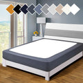 Twin Six Premium Box Spring Cover Update Bed Skirt Wrap Around Cover, Mattress Cover (Queen/Split Queen, Dark Grey)