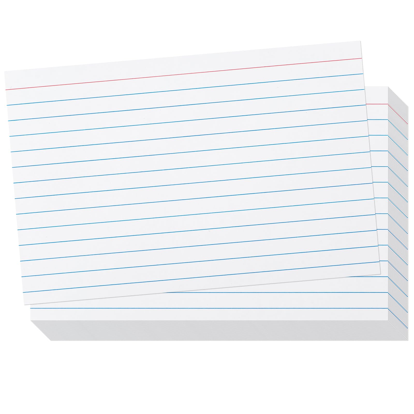 Index Cards 4X6 Ruled - Goefun 90Lb 100 Pack White Lined Note Cards 4 X 6 Flashcards For Studying, Note Taking And To Do List