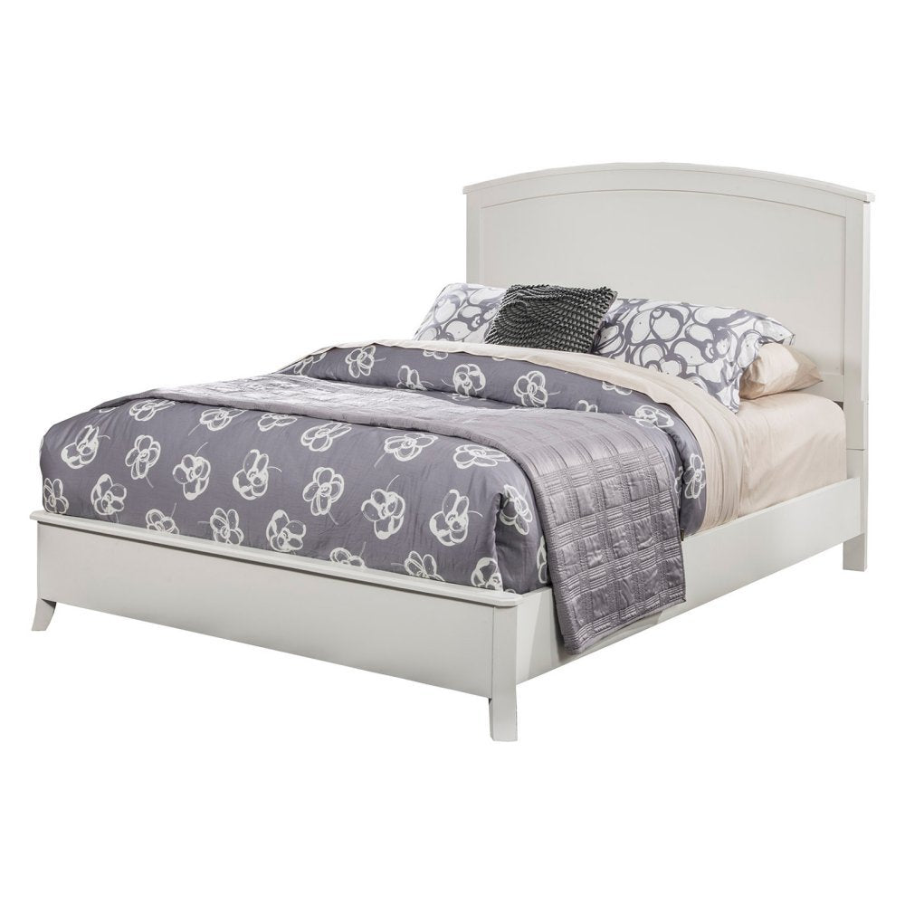 Alpine Furniture Panel Bed, King, White