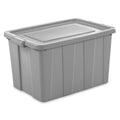 Sterilite 4 Pack Tuff1 Storage Tote, Stackable Plastic Bin with Lid, 30 Gallon