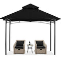 Mastercanopy Outdoor Garden Gazebo For Patios With Stable Steel Farme(9X9, Black)