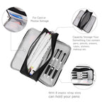 Isuperb Large Pencil Case 3 Compartments Pencil Pouch Big Capacity Pencil Bag For Kids Teen Girls Boys Student School Supplies O