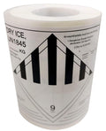 Wootile Dry Ice Shipping Stickers, 250 Pcs Un1845 Hazard Class 9 Labels. Perforated. Adhesive.