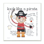 Stupell Home D  cor Look Like a Pirate Wall Plaque Art, 12 x 0.5 x 12, Proudly Made in USA