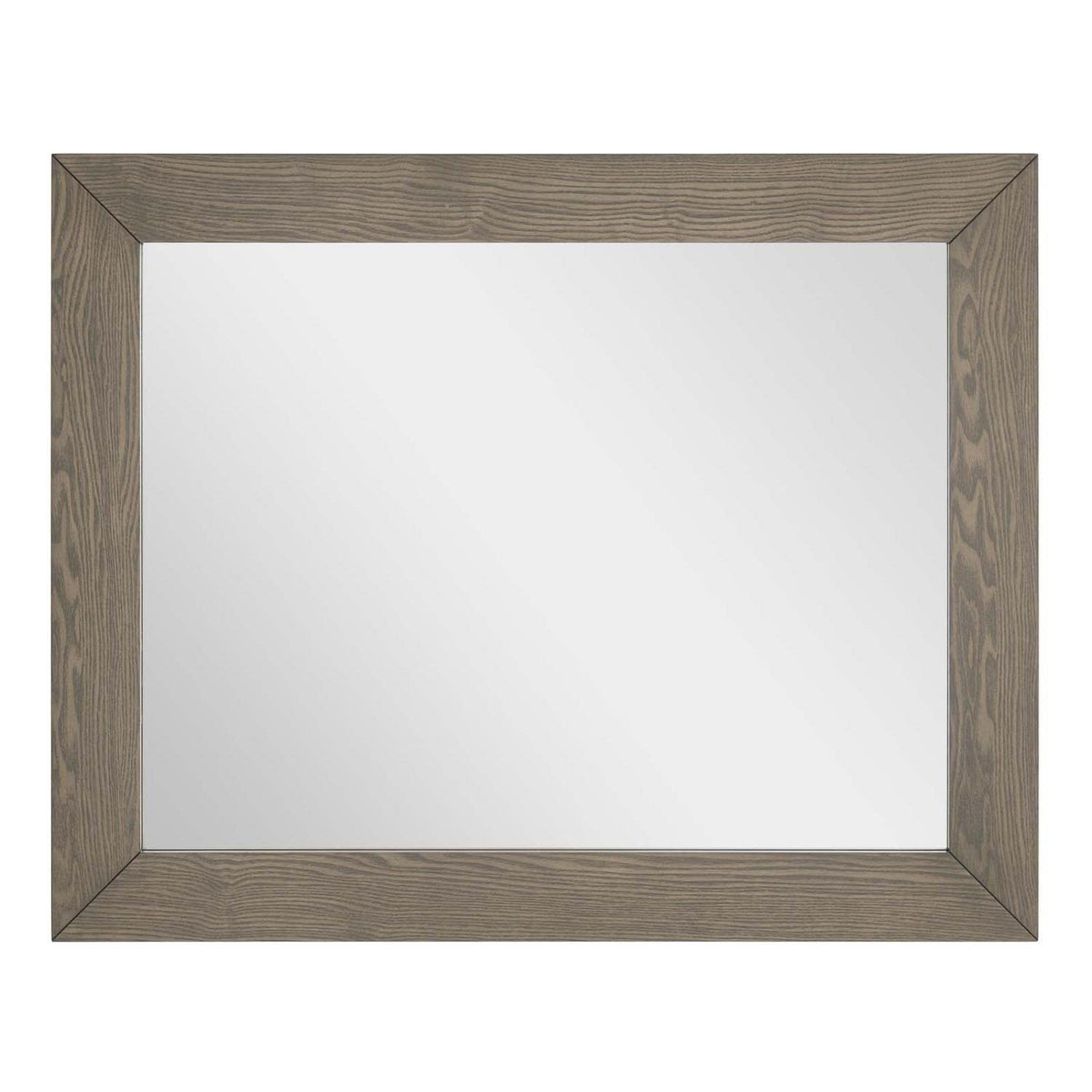 Modway Merritt Rectangular Modern Mdf & Veneer Wood Mirror In Oak