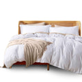 Nestl White Duvet Cover Queen Size - Soft Double Brushed Queen Duvet Cover Set, 3 Piece, With Button Closure, 1 Duvet Cover 90X9
