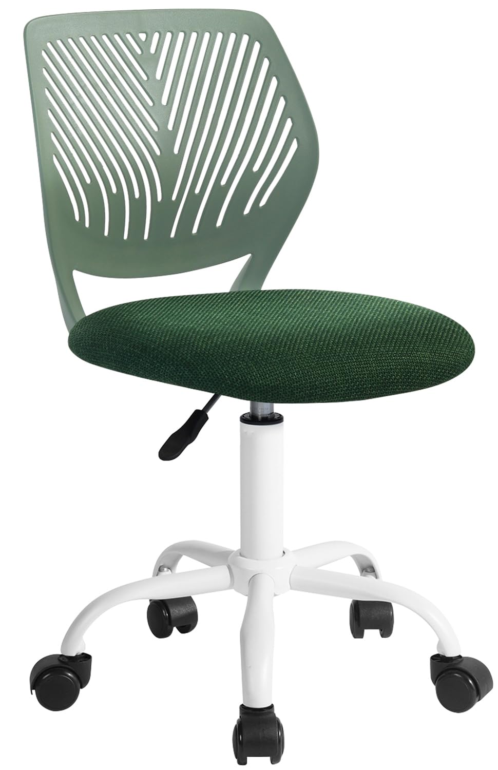 Desk Chair Armless for Kids, Height Adjustable Small Study Computer Task Chair for Student Children Teens with Wheels, Small Off