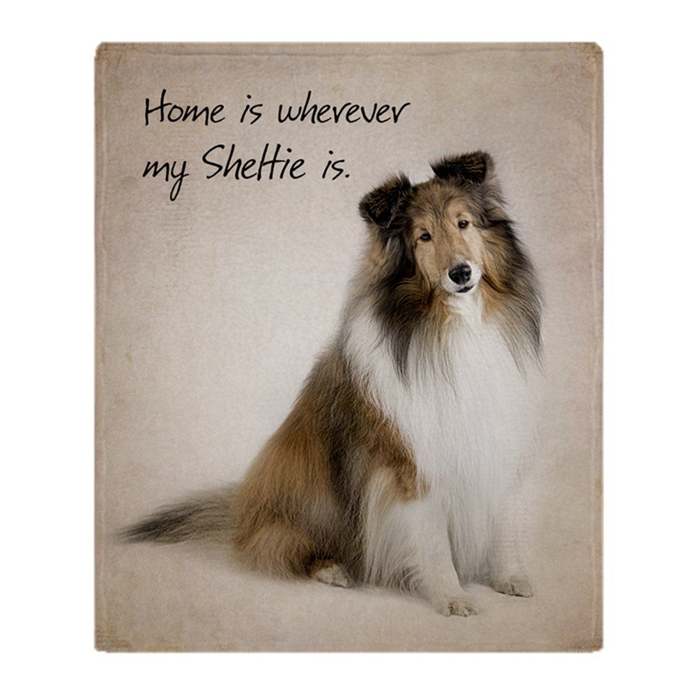 Cafepress Sheltie Throw Blanket Super Soft Fleece Plush Throw Blanket, 60'X50'