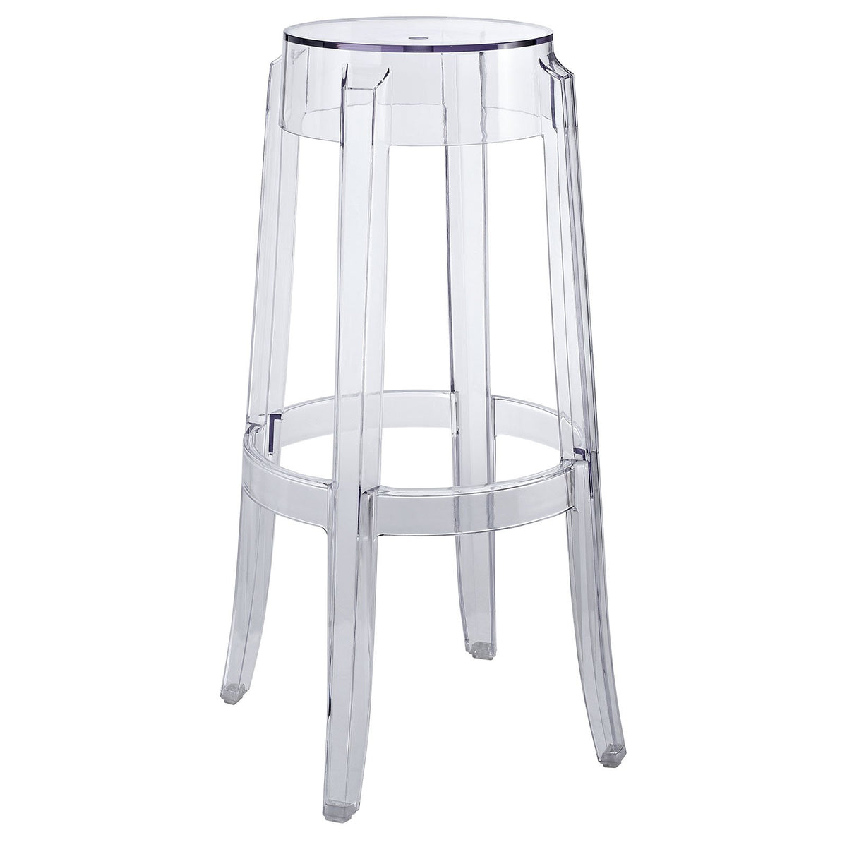 Modway Casper Bar Stool In Clear