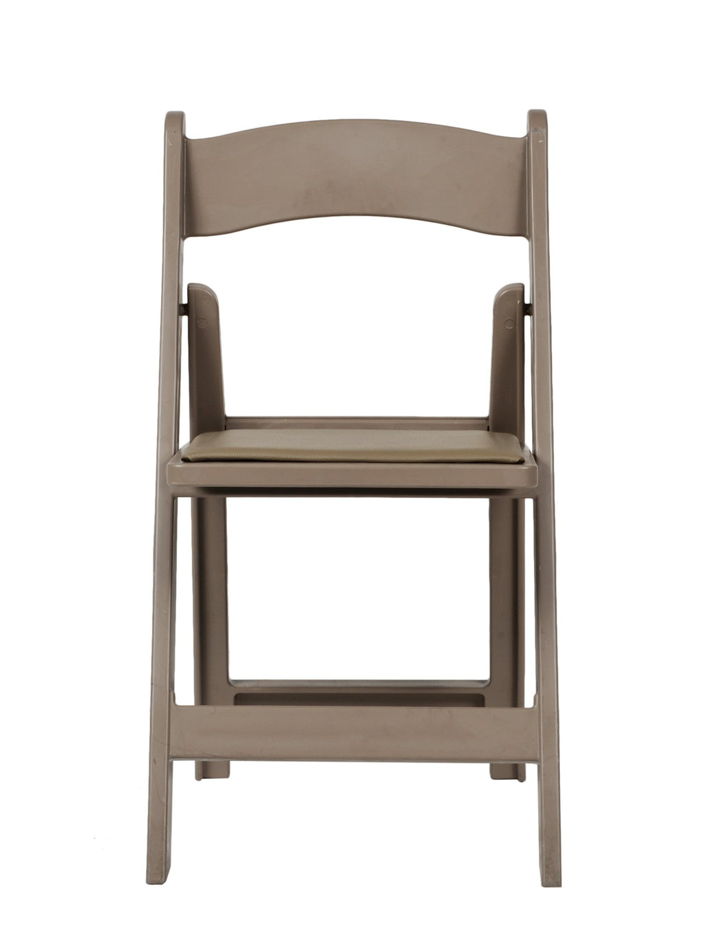 Commercial Seating Products Resin Sand Beige Folding Chairs, 1-Pack