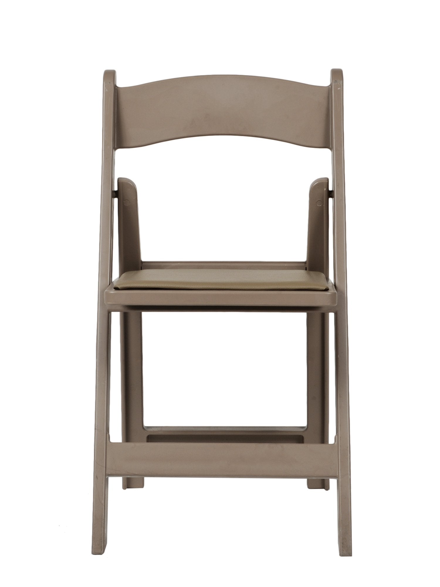 Commercial Seating Products Resin Sand Beige Folding Chairs, 4-Pack