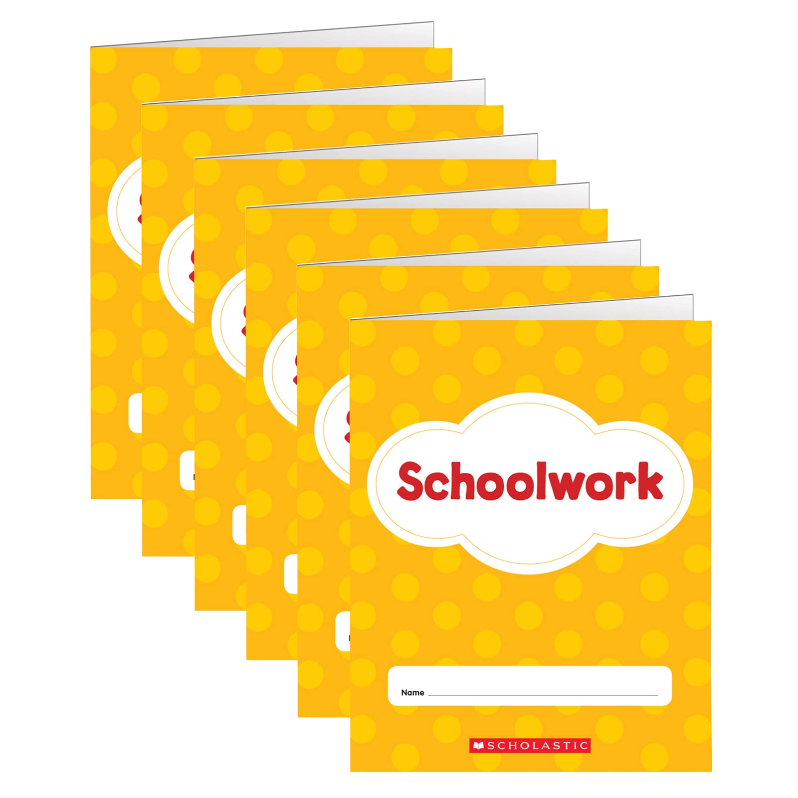 Scholastic Teacher Resources Schoolwork Folder, Pack Of 6