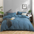Karever Lake Blue Comforter Set King Solid Blue Bedding Quilt Set Men Bright Blue Blanket Set Adult Lightweight Breathable Durab