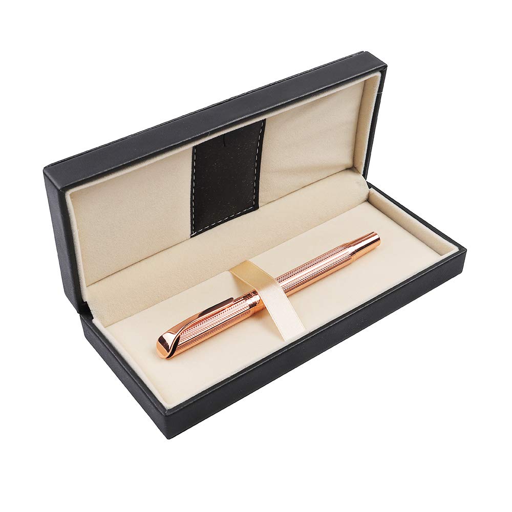 Pemmeed Rollerball Liquid Ink Pens For Women Luxury Box Gel Black Ink Fancy Pen Refillable For Executive Office,Professional,Bir