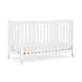 Delta Children Simmons Kids Aria Full Size Portable Folding Crib - Greenguard Gold Certified, Bianca White