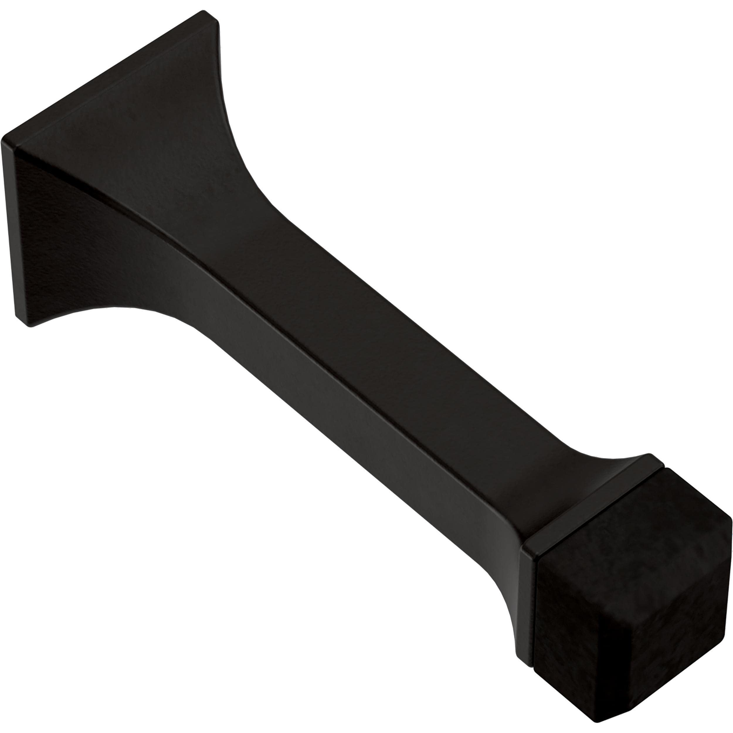 Franklin Brass Classic Edge (5-Pack) Door Stop 3' Matte Black Door Stoppers For Bottom Of Door, Baseboard Door Stop Solid Rigid
