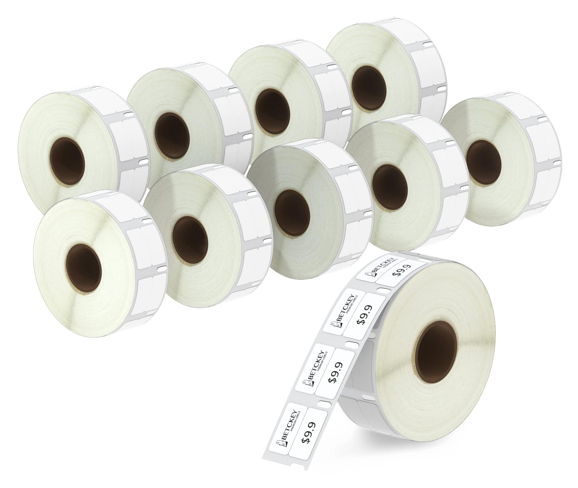 Betckey - Compatible Dymo 30333 (1/2' X 1') Extra Small 2-Up Labels - Compatible With Dymo Labelwriter 450, 4Xl & Zebra Deskto