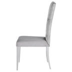 Coaster Home Furnishings Kerwin Tufted Upholstered Side Chair (Set of 2) Grey and Chrome