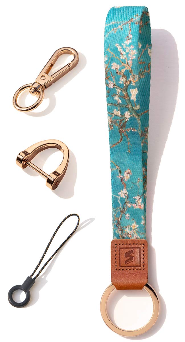 Senlly Wristlet Lanyard Strap For Keys, Original Pattern Design Wrist Keychain Holder