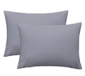 Imaylex Soft 100% Egyptian Cotton Zipper Pillow Case, Cozy And Lightweight Pillowcase, Set Of 2, Light Grey, King, 20' X 36'