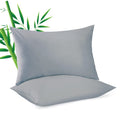2 Pack Cooling Pillowcasess For Hot Sleepers & Night Sweats, 400 Tc Bamboo Viscose Pillow Protectors, Zippered Pillow Cases King