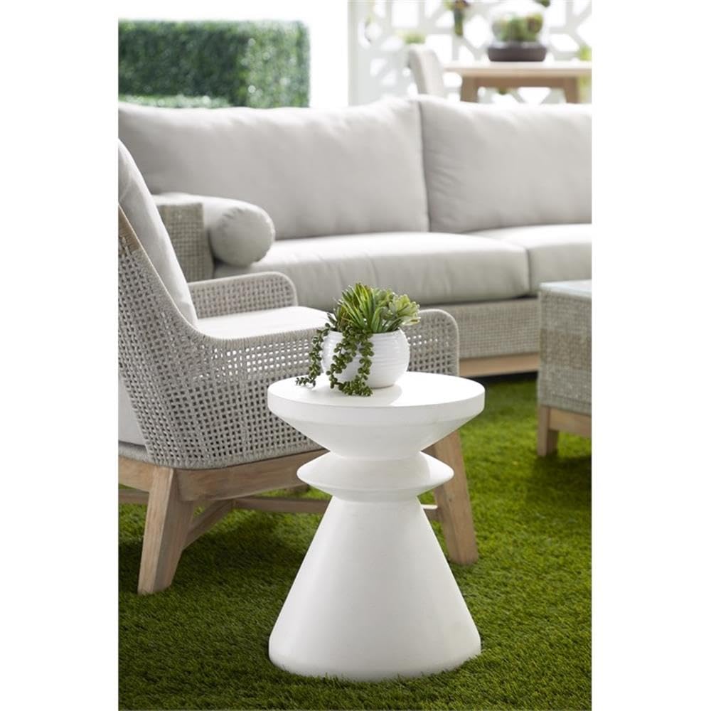 Star International Furniture Pawn End Table, Ivory