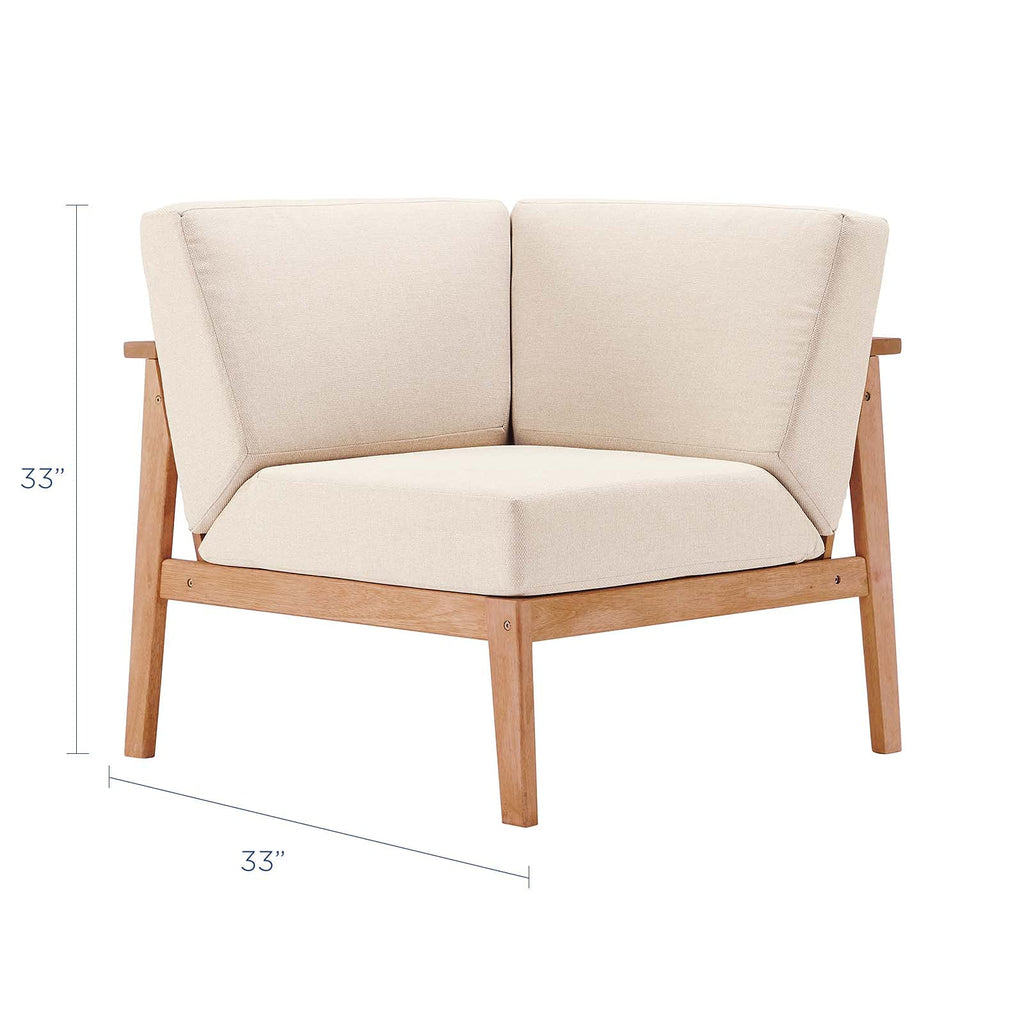 Modway Eei-3680-Nat-Tau Sedona Corner Chair, Natural Taupe